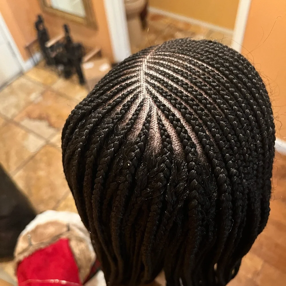 Black Lace Front Box Braided Wig - Picture 6 of 6